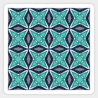 Green and gray tribal design Sticker